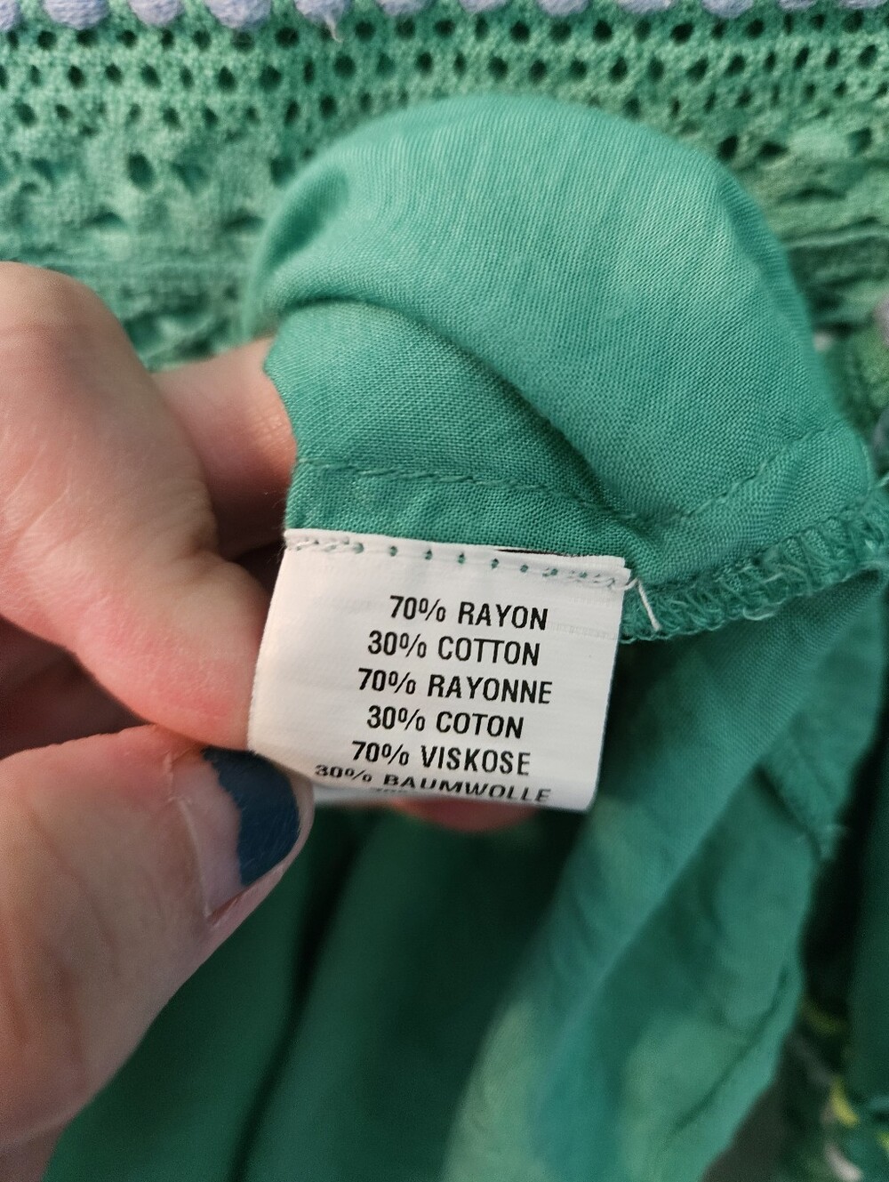 Anthropologie Blank London Teal Embroidered Top - Picture 6 of 7
